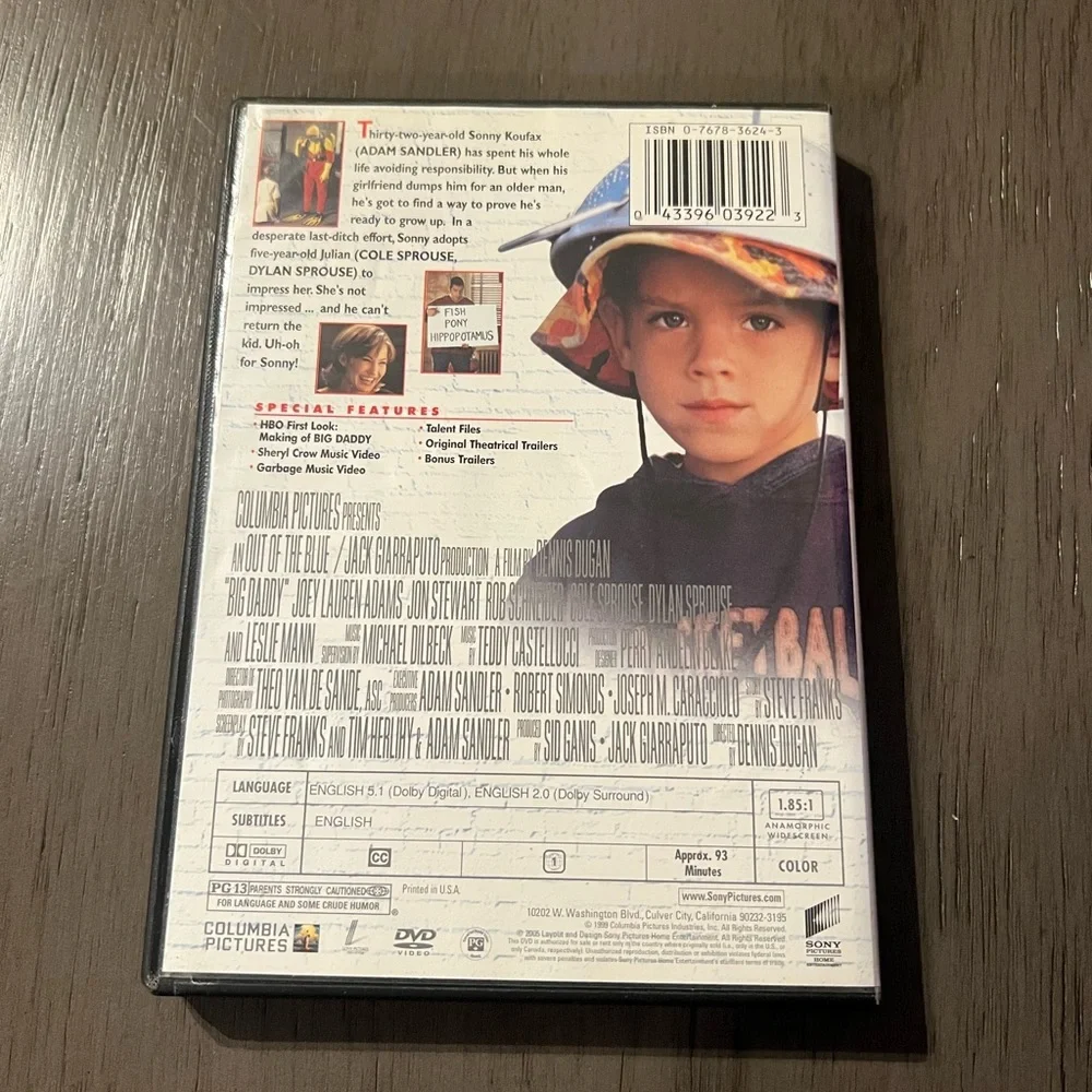 Big Daddy DVD by Joey Lauren Adam’s - Picture 3 of 3